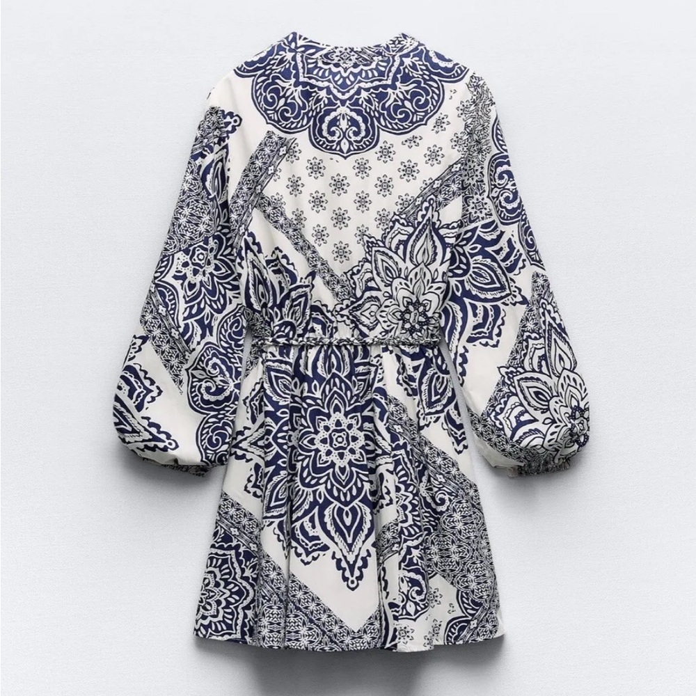 Zara Printed Mini Dress NWT - Picture 2 of 6